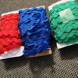 3 spools of wavy Crafting Ribbon